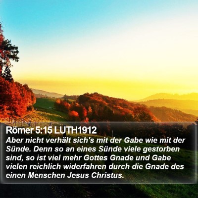 Römer 5:15 LUTH1912 Bible Verse Image