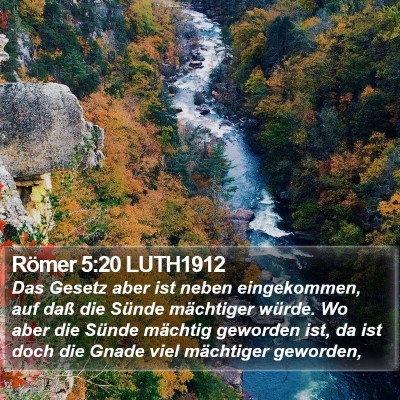 Römer 5:20 LUTH1912 Bible Verse Image