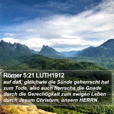 Römer 5:21 LUTH1912 Bible Verse Image