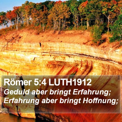 Römer 5:4 LUTH1912 Bible Verse Image