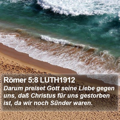 Römer 5:8 LUTH1912 Bible Verse Image