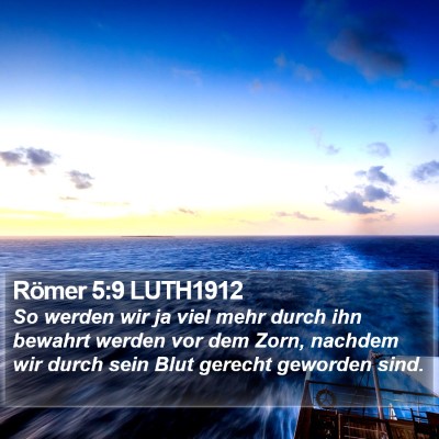 Römer 5:9 LUTH1912 Bible Verse Image