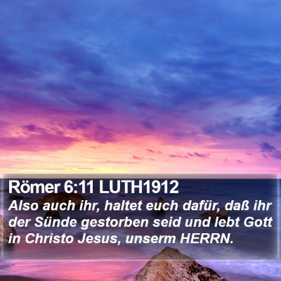 Römer 6:11 LUTH1912 Bible Verse Image