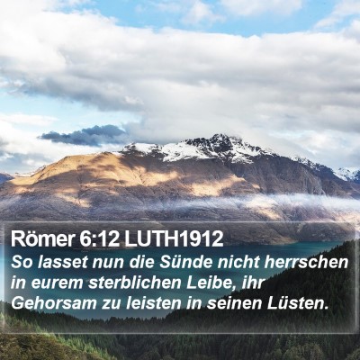 Römer 6:12 LUTH1912 Bible Verse Image