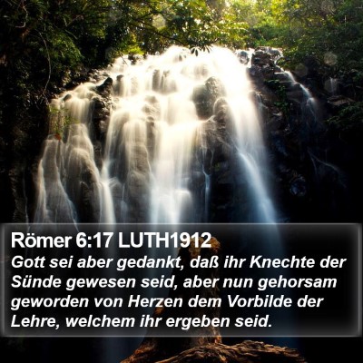 Römer 6:17 LUTH1912 Bible Verse Image