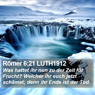 Römer 6:21 LUTH1912 Bible Verse Image