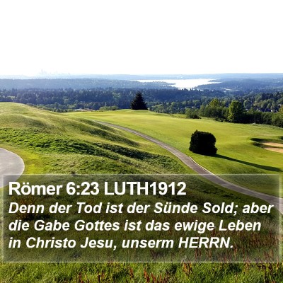 Römer 6:23 LUTH1912 Bible Verse Image