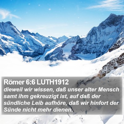 Römer 6:6 LUTH1912 Bible Verse Image