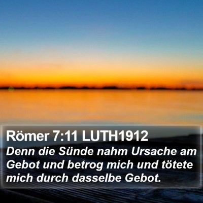 Römer 7:11 LUTH1912 Bible Verse Image