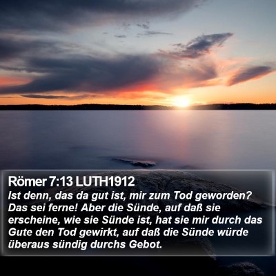 Römer 7:13 LUTH1912 Bible Verse Image