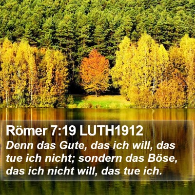 Römer 7:19 LUTH1912 Bible Verse Image
