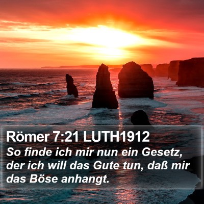 Römer 7:21 LUTH1912 Bible Verse Image