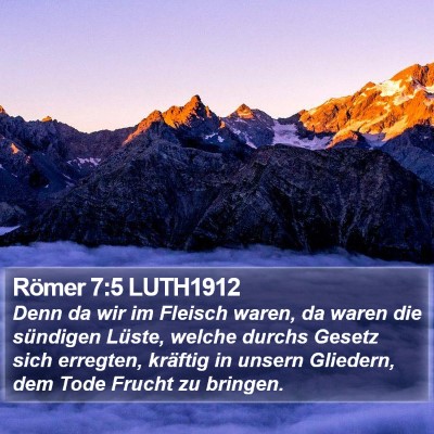 Römer 7:5 LUTH1912 Bible Verse Image