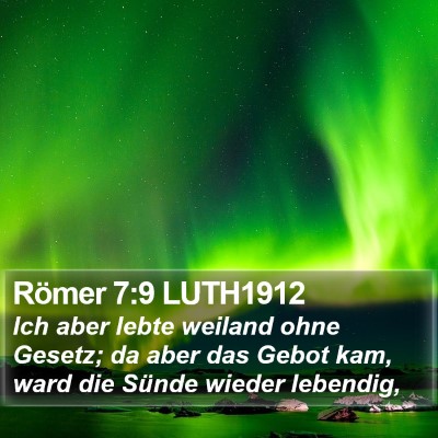 Römer 7:9 LUTH1912 Bible Verse Image