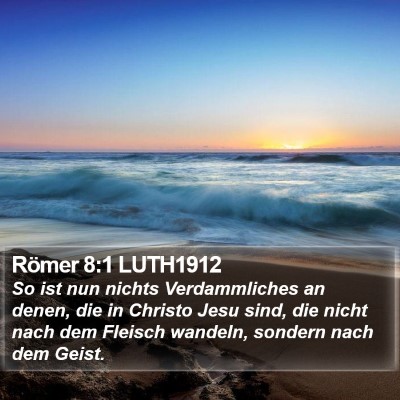 Römer 8:1 LUTH1912 Bible Verse Image