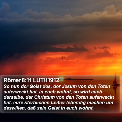 Römer 8:11 LUTH1912 Bible Verse Image