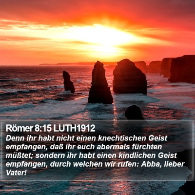 Römer 8:15 LUTH1912 Bible Verse Image