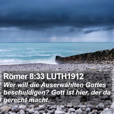 Römer 8:33 LUTH1912 Bible Verse Image