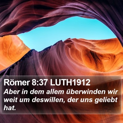 Römer 8:37 LUTH1912 Bible Verse Image
