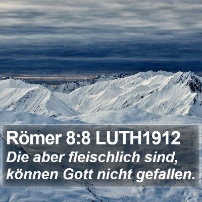 Römer 8:8 LUTH1912 Bible Verse Image