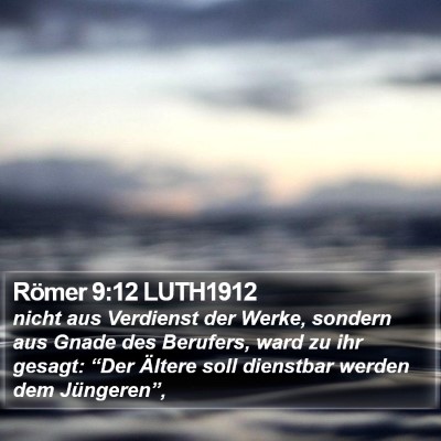 Römer 9:12 LUTH1912 Bible Verse Image