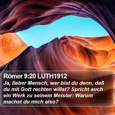 Römer 9:20 LUTH1912 Bible Verse Image