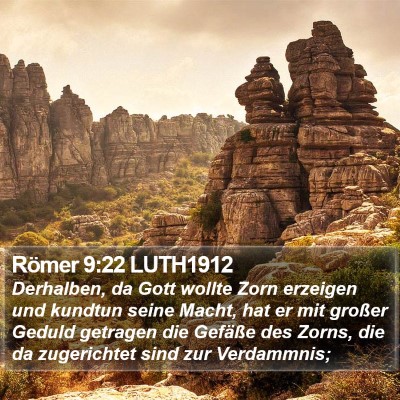 Römer 9:22 LUTH1912 Bible Verse Image