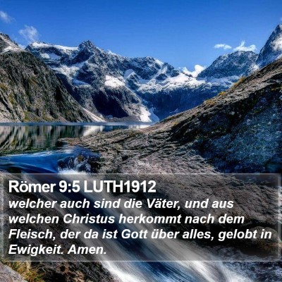 Römer 9:5 LUTH1912 Bible Verse Image