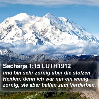 Sacharja 1:15 LUTH1912 Bible Verse Image