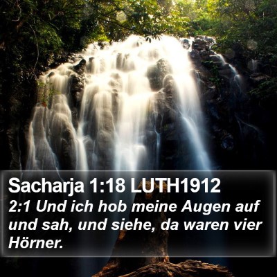 Sacharja 1:18 LUTH1912 Bible Verse Image