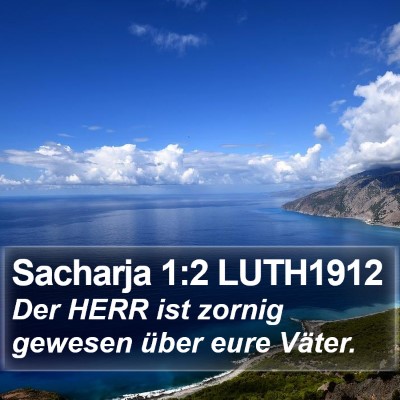 Sacharja 1:2 LUTH1912 Bible Verse Image