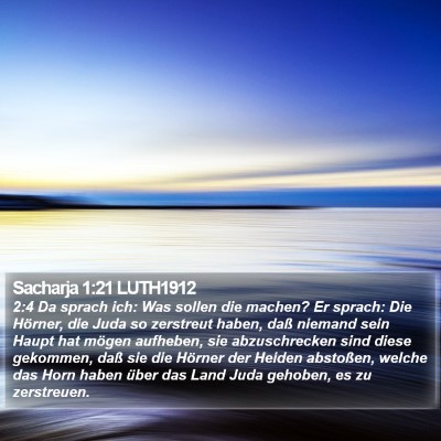 Sacharja 1:21 LUTH1912 Bible Verse Image