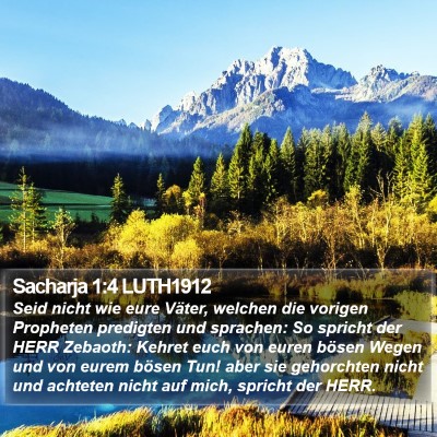 Sacharja 1:4 LUTH1912 Bible Verse Image