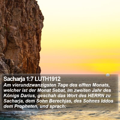 Sacharja 1:7 LUTH1912 Bible Verse Image