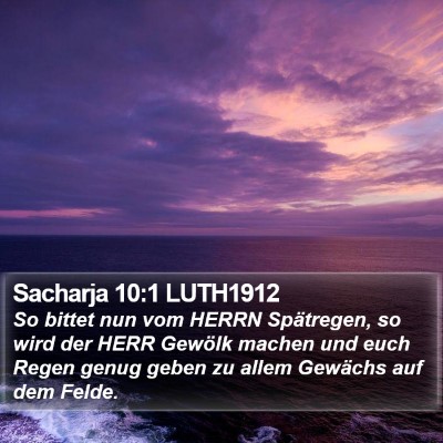 Sacharja 10:1 LUTH1912 Bible Verse Image