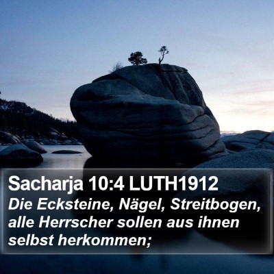 Sacharja 10:4 LUTH1912 Bible Verse Image