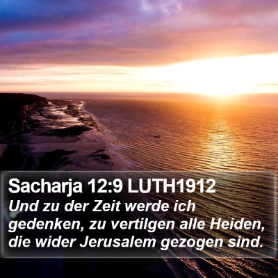 Sacharja 12:9 LUTH1912 Bible Verse Image