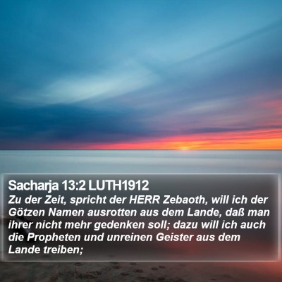 Sacharja 13:2 LUTH1912 Bible Verse Image