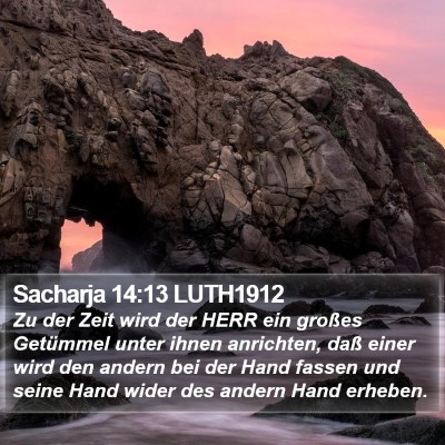 Sacharja 14:13 LUTH1912 Bible Verse Image