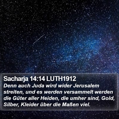 Sacharja 14:14 LUTH1912 Bible Verse Image