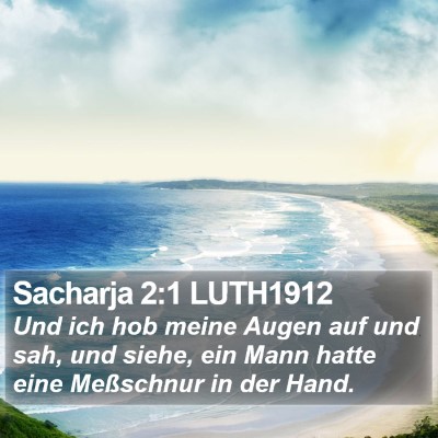 Sacharja 2:1 LUTH1912 Bible Verse Image