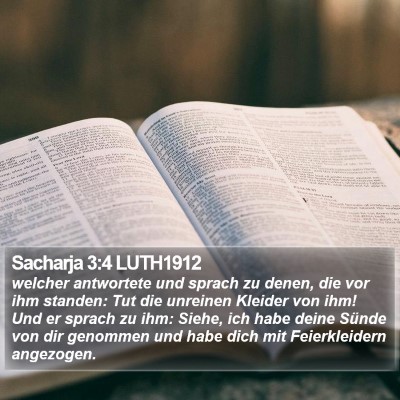 Sacharja 3:4 LUTH1912 Bible Verse Image