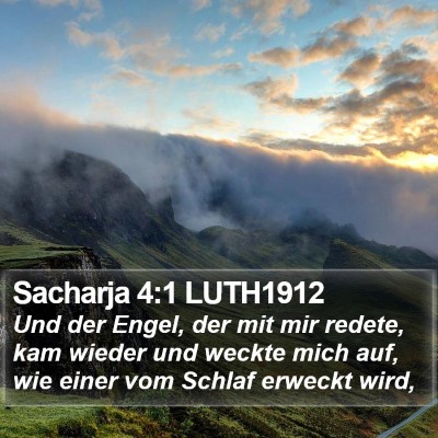 Sacharja 4:1 LUTH1912 Bible Verse Image