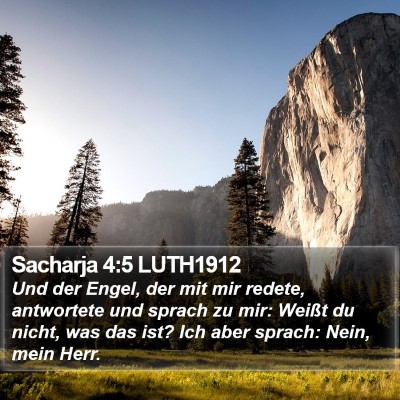 Sacharja 4:5 LUTH1912 Bible Verse Image