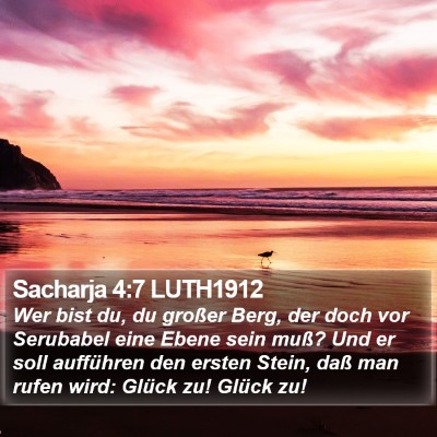 Sacharja 4:7 LUTH1912 Bible Verse Image