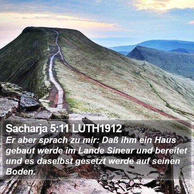 Sacharja 5:11 LUTH1912 Bible Verse Image