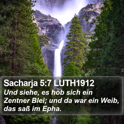 Sacharja 5:7 LUTH1912 Bible Verse Image