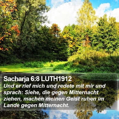 Sacharja 6:8 LUTH1912 Bible Verse Image