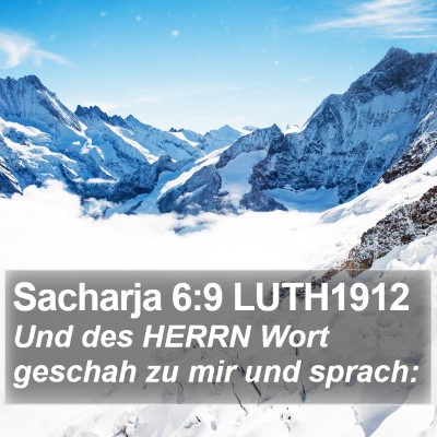 Sacharja 6:9 LUTH1912 Bible Verse Image