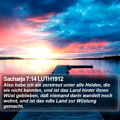 Sacharja 7:14 LUTH1912 Bible Verse Image